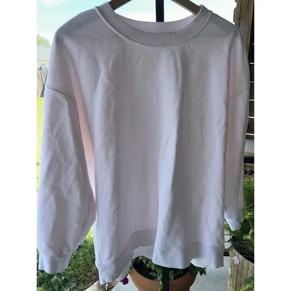 Lululemon Perfectly Oversized Crewneck sweatshirt Light Pink- French Terry Med. - Picture 1 of 5